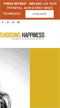 Mobile Screenshot of choosinghappiness.com