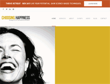 Tablet Screenshot of choosinghappiness.com